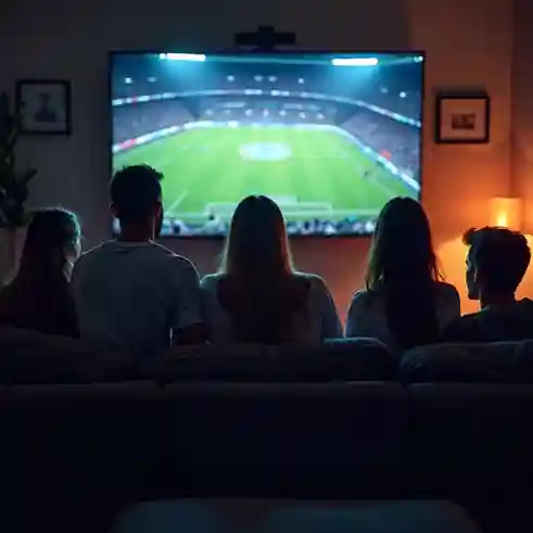 People watching live sports with SnopTV IPTV subscription in 4K quality
