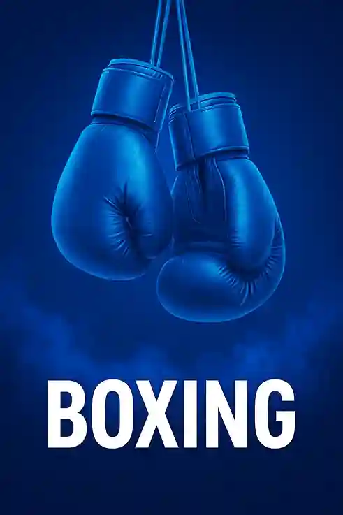Blue boxing gloves - live boxing and combat sports on IPTV